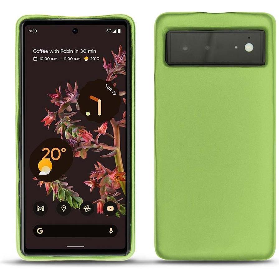 Noreve Lederschutzhülle (Google Pixel 6), Smartphone Hülle, Grün