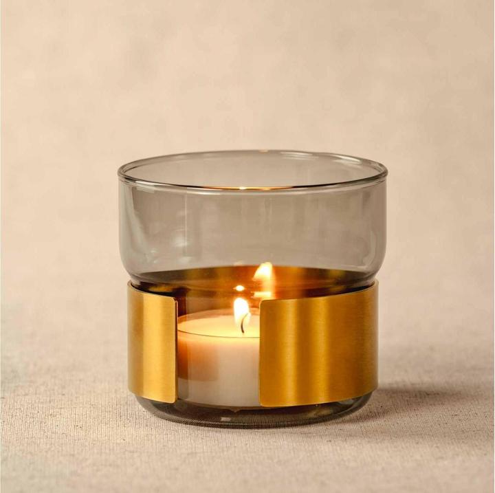 Produktbild Leonardo Tischlicht Silenzio 19 cm, Gold/Transparent (1 x)