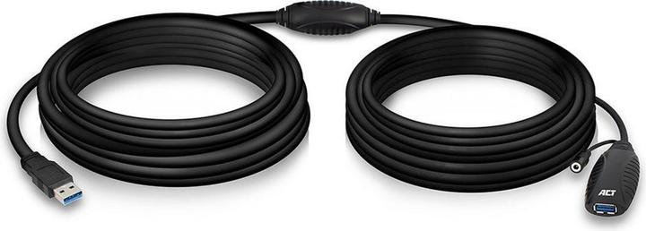 ACT AC6110 USB Kabel 10 m 3.2 Gen 1 (3.1 Gen 1) USB A Schwarz (10 m, USB 3.2 Gen 1)