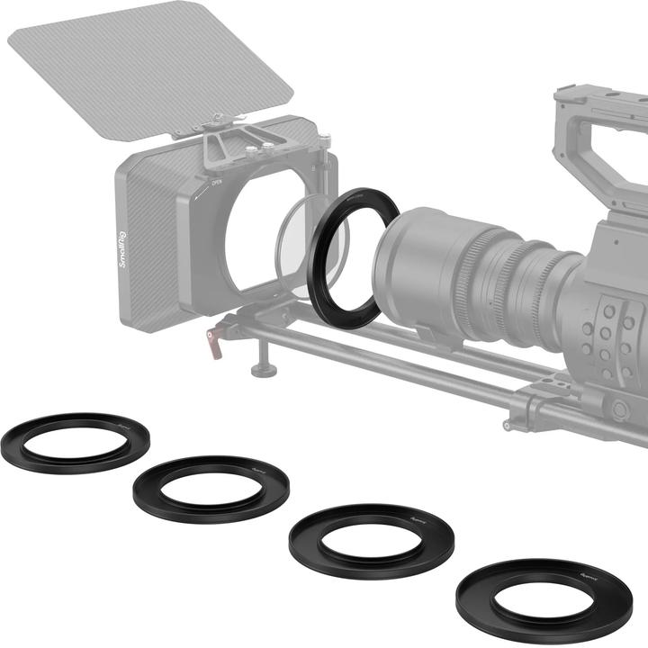 Produktbild SmallRig Screw-In Reduction Ring Set with Filter Thread (67mm/72mm/77mm/82mm/86mm-114mm) for Matte Box 2660 3