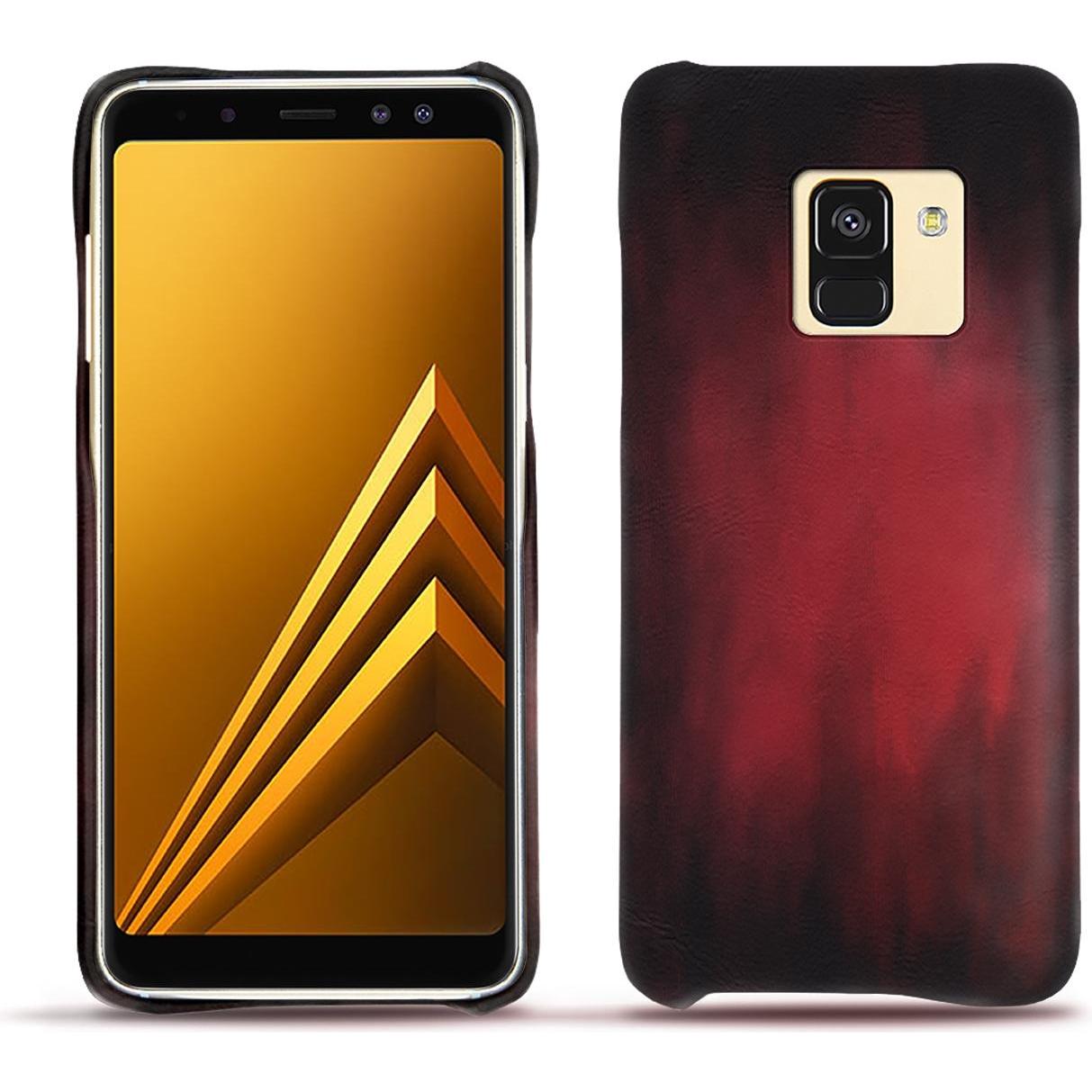 Noreve Lederschutzhülle (Samsung Galaxy A8 (2018)), Smartphone Hülle, Rot