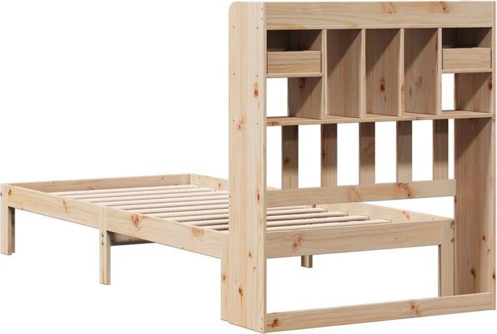 Produktbild vidaXL Bett mit Regal (90 x 200 cm)