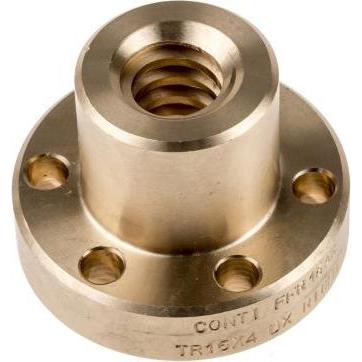 Rs Pro, Muttern + Unterlegscheiben, Flanged Bronze Nut for 16 X 4 Lead Screw