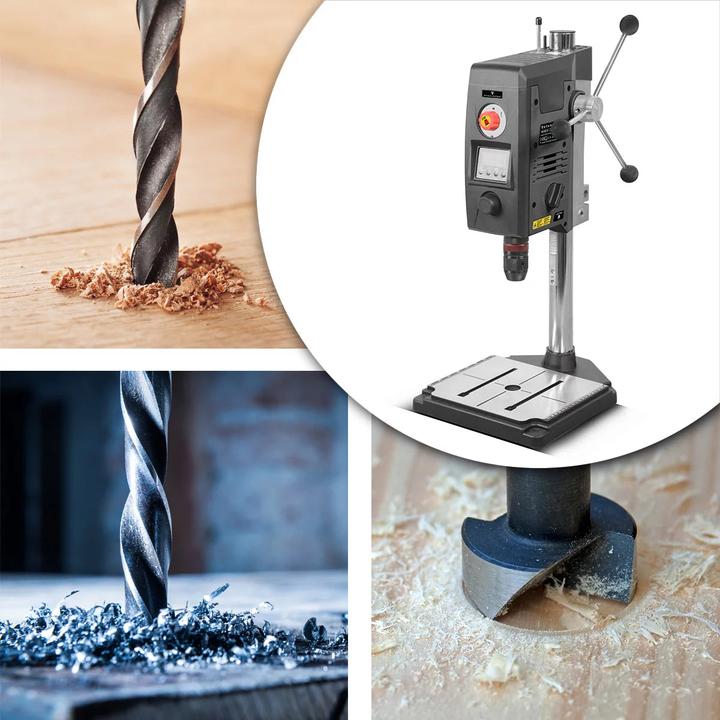 Actual product image Stahlwerk bench drill 800 watt 2,500 rpm drill press with laser for wood and metal
