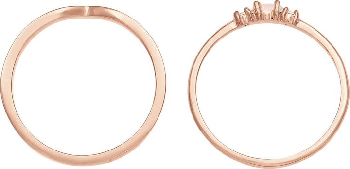 Actual product image Elli Opal, Ring Set (50, 925 Silver)