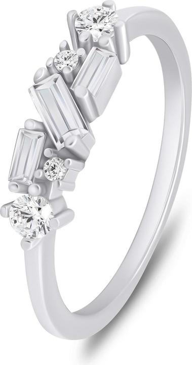 Brilio Silver - Charming silver ring with cubic zirconia RI071W - Circuit: 58 mm (58)