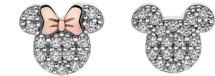 Immagine prodotto Disney Orecchini Mickey e Minnie Mouse, argento 925 (Argento 925)