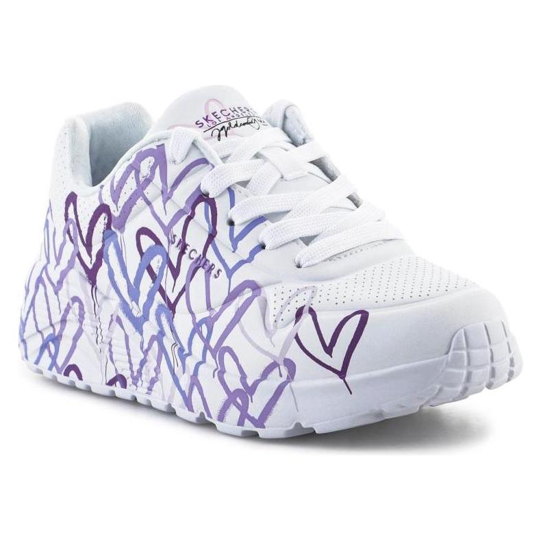Skechers, Mädchen, Sneakers, Sneaker Uno Lite - Spread The Love, Weiss, (31)