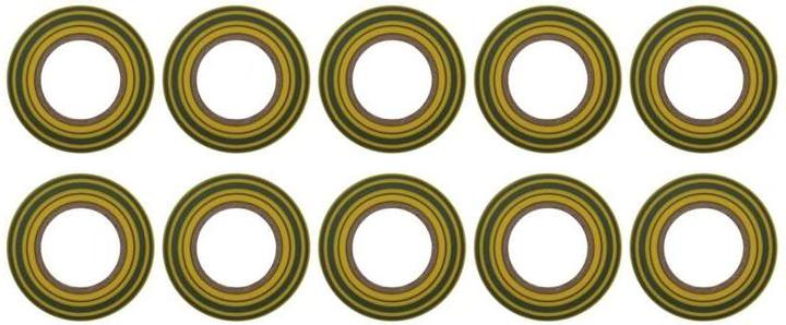 Actual product image Emos Insulating tape PVC 19mm/20m green/yellow, 10 pcs. (19 mm)