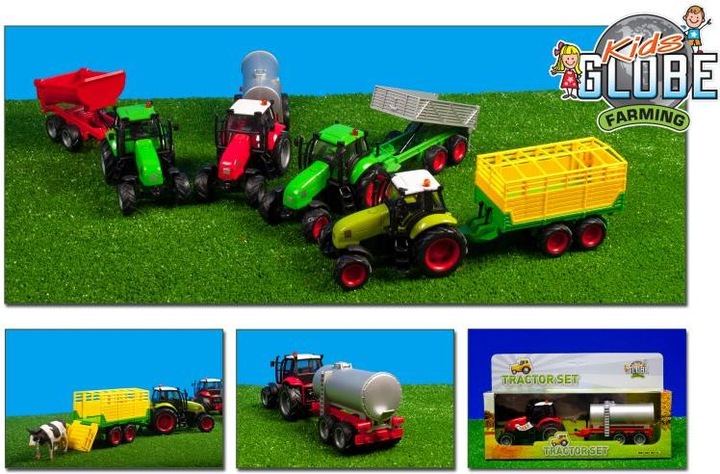 Produktbild Sombo Traktor mit Trailer Light & Sound 1:32