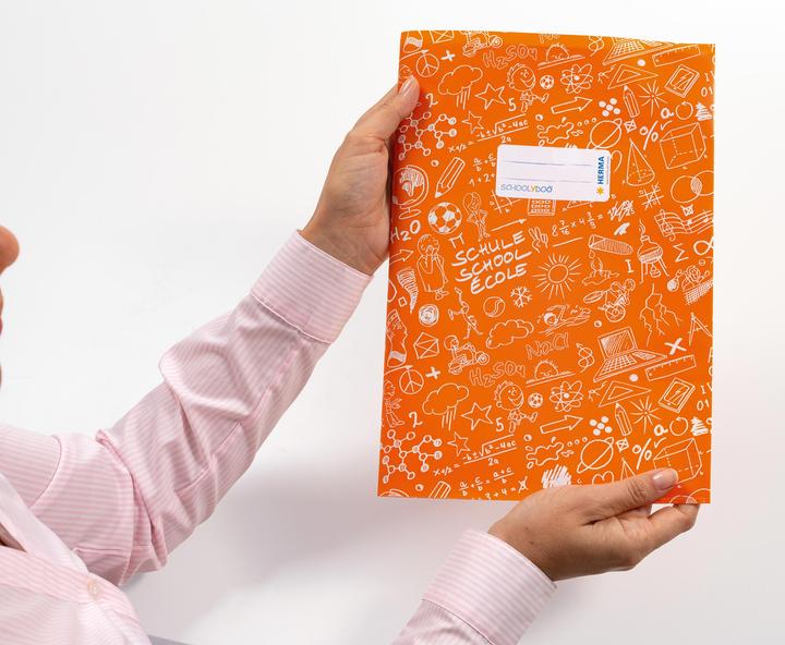 Actual product image HERMA A4 SCHOOLYDOO exercise book protector (A4, Checked, Hardcover)