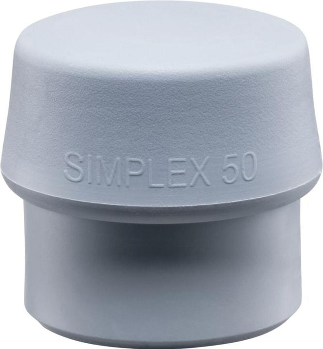 Immagine prodotto Halder Testa del martello a faccia morbida SIMPLEX-Ø 60 mm TPE-grigio medio duro