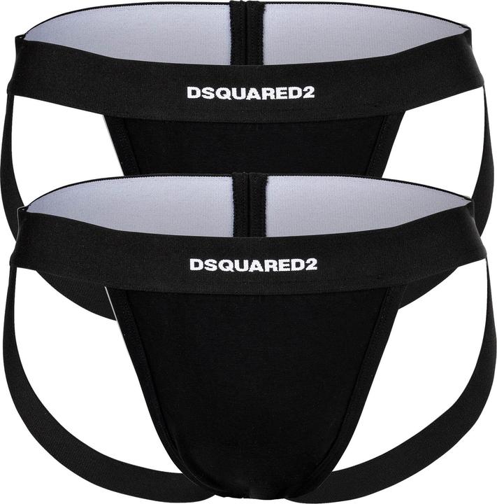 Produktbild Dsquared2 Jockstrap Casual Bequem sitzend TWIN PACK JOCKSTRAP (S, 2er Pack)