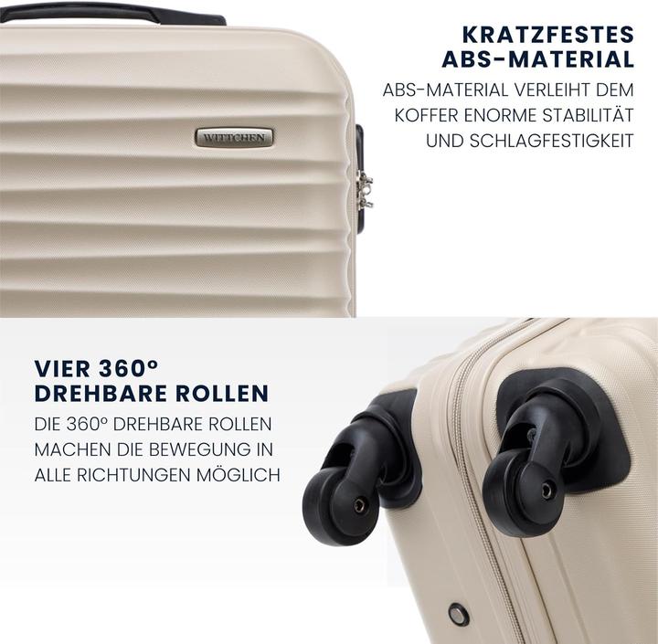 Actual product image Wittchen 4-teiliges Reisekoffer-Set, Hartschalen-Trolleys (210 l)