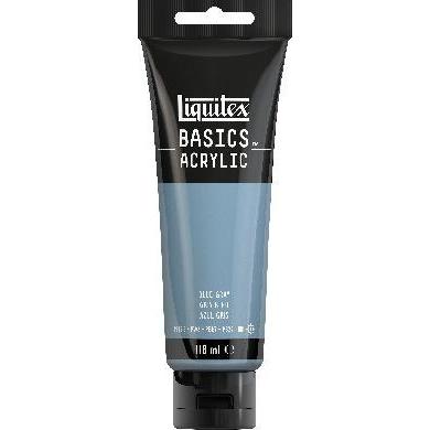 Winsor & Newton, Künstlerfarbe + Bastelfarbe, Basics 118ml Blue Grey 142 (Blue Grey)