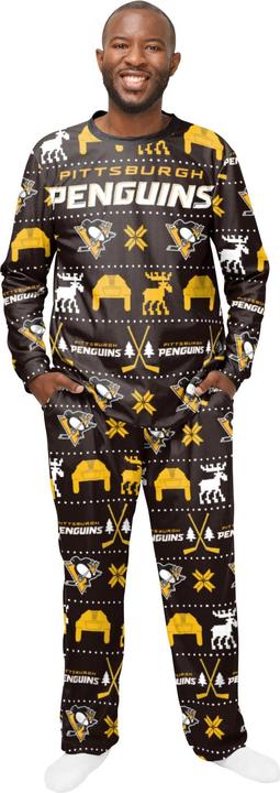 Produktbild Foco NHL Winter XMAS Pyjama Schlafanzug Pittsburgh Penguins - L (L)