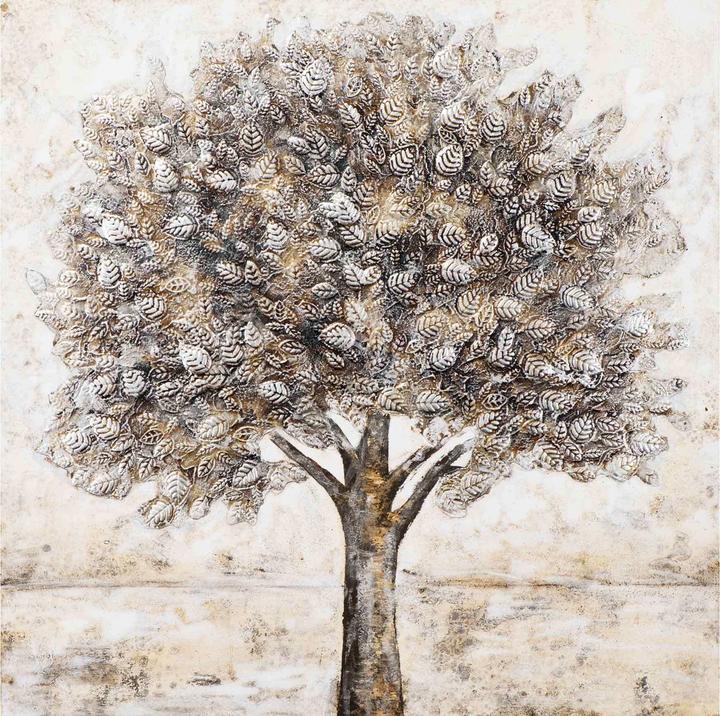 imageland Bild Weisser Baum (100 x 100 cm)