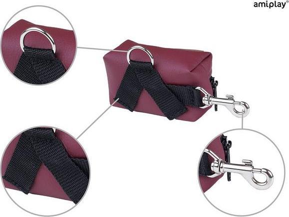 Produktbild amiplay Kotbeutelspender Lincoln, 9 x 5 x 4 cm, braun (Hund)