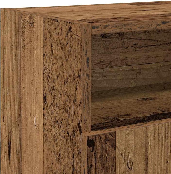 Produktbild VidaXL TV-Schrank mit LED-Leuchten Altholz-Optik 120x30x50 cm TV-Möbel (120 x 30 x 50 cm)