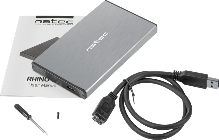 Produktbild Natec Rhino GO HDD / SSD-Gehäuse 2.5 Zoll (2.5")