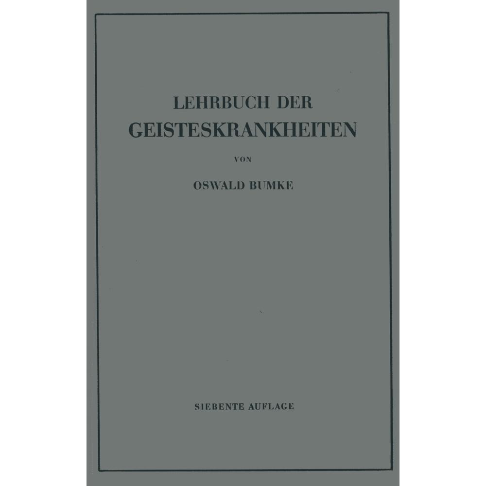 Thumbnail - Lehrbuch der Geisteskrankheiten, Fachbücher