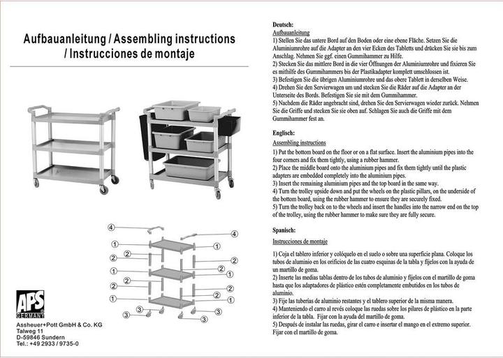 Produktbild APS Servier-/Transportwagen "READY"
