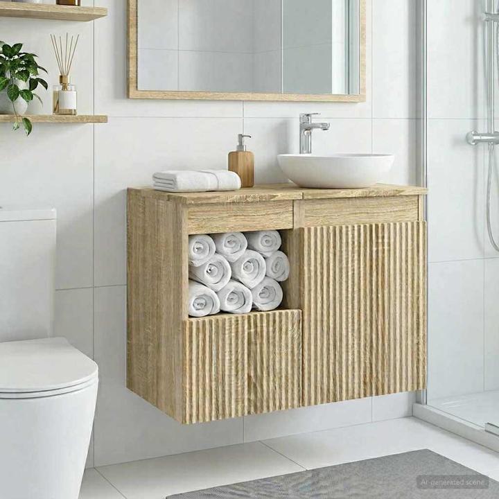 Produktbild vidaXL Badezimmerschrank (44.50 x 30 x 50 cm)