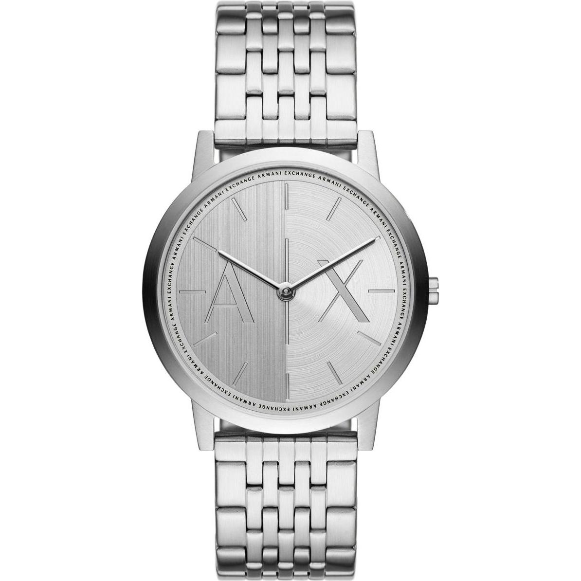 Armani Exchange, Armbanduhr, Dale, Silber, (Analoguhr, 40 mm)