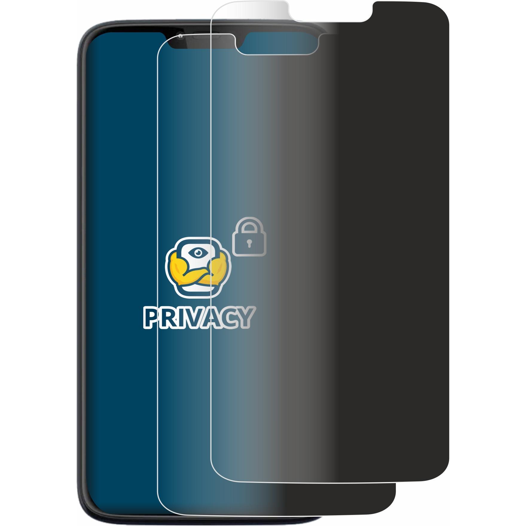 Thumbnail - BROTECT Sichtschutzfolie Anti-Spy Privacy Folie Blaulicht-Schutz (2 Stück, Motorola Moto G7 Power), Smartphone Schutzfol...