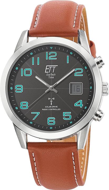 Produktbild ETT EGS-11499-22L Solar drive Funkuhr Basic Herrenuhr 41mm 5ATM (Digitaluhr, Analoguhr, 41 mm)