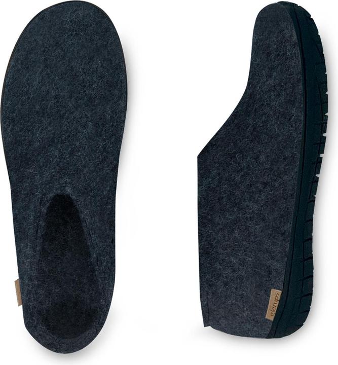Image du produit Glerups Semelle en caoutchouc naturel Noir Pantoufle (47)