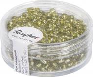 Produktbild Rayher Rocailles, 2, 6 mm ø, mit Silbereinzug, hellgrü