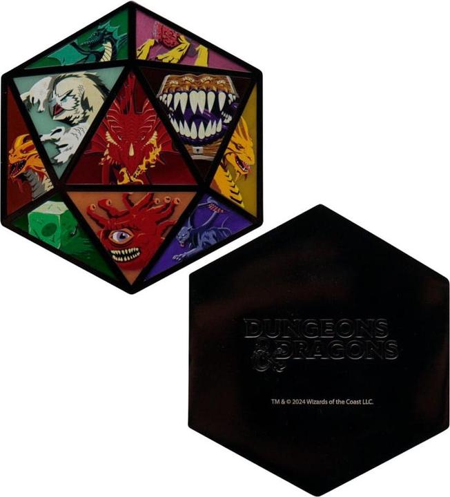 Actual product image Fanattik Dungeons & Dragons Medal D20