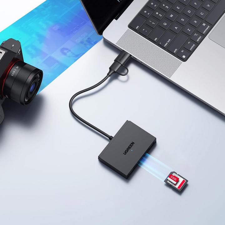 Image du produit Ugreen 4-in-1 USB-C/USB-A Memory Card Reader (USB, USB-C)