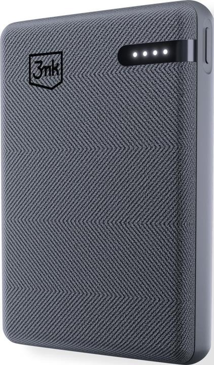 Actual product image 3MK Powerbank Pocket Powerbank 5000mAh 12W USB-C szary/gray (5000 mAh, 12 W)