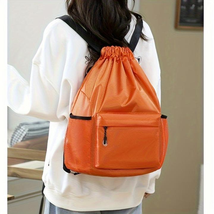 Produktbild Only-Bags.Store Drawstring Training Rucksack, grosse Kapazität Sport Gym Bag, wasserdicht Travel Daypack