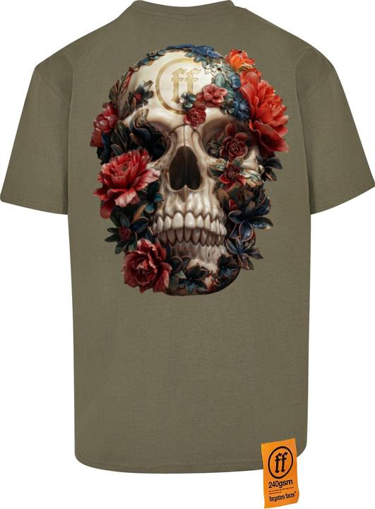 Produktbild Forgotten Faces Overgrown Skull Oversize Tee olive XS (XS)