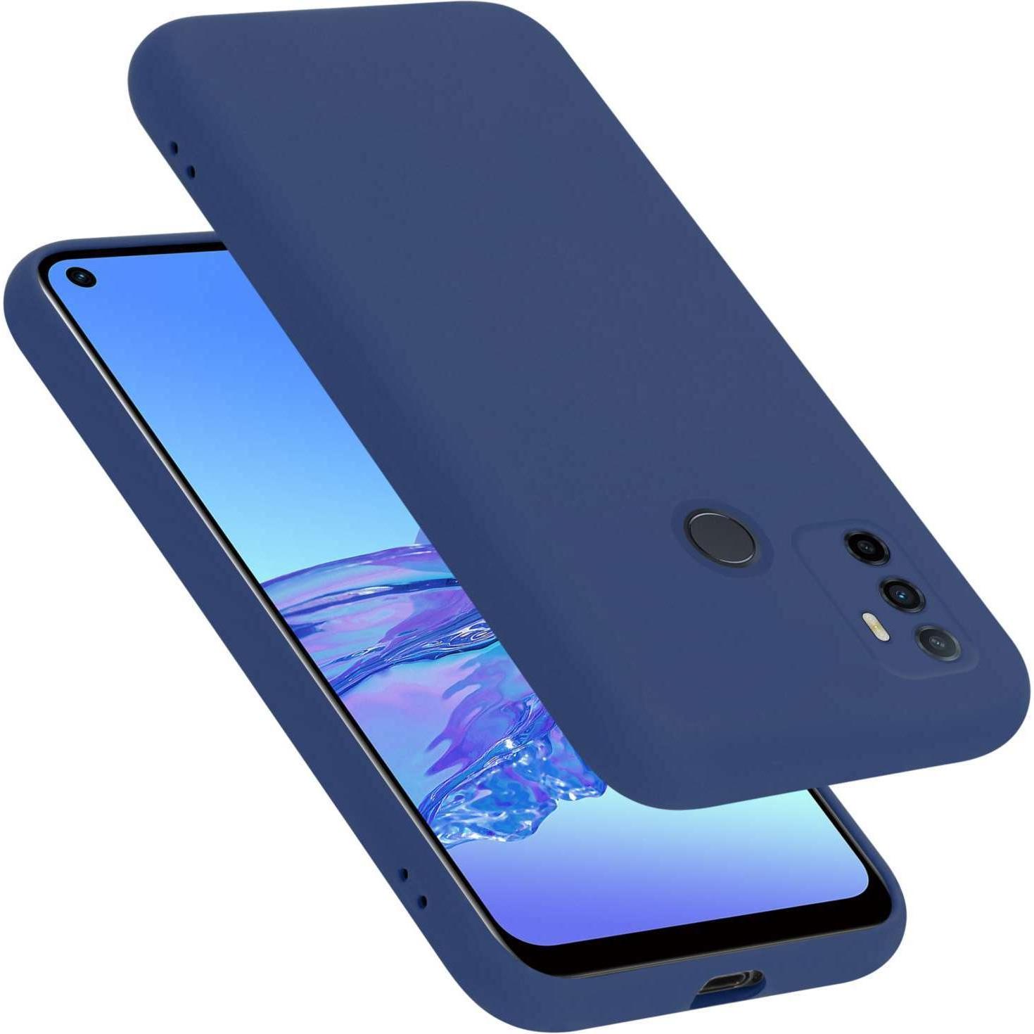 Cadorabo Hülle für Oppo A53s TPU im Liquid Case Design (Oppo A53s), Smartphone Hülle, Blau