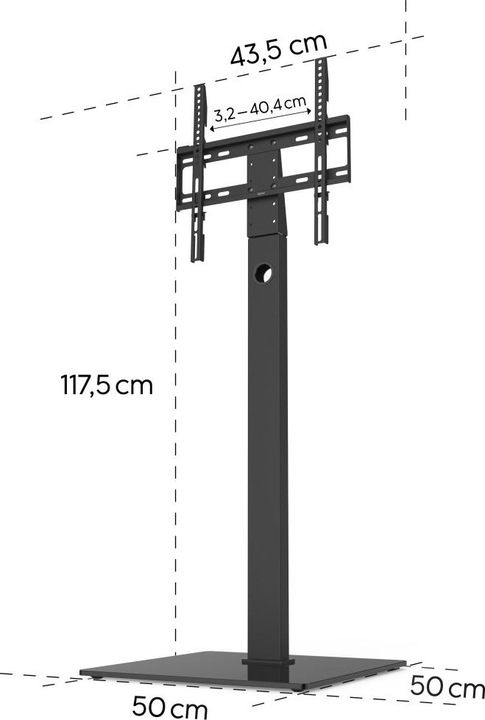Actual product image Hama Free-standing TV stand (Universal, 65", 35 kg)
