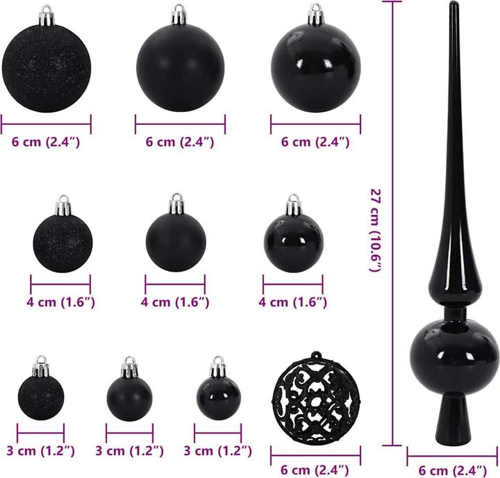 Produktbild vidaXL Weihnachtsornamente (120x)
