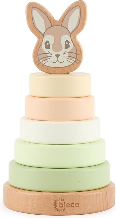 Image du produit Bieco Stapelspielzeug Stapelturm Hase Fine 10 cm x 10 cm x 18.5 cm