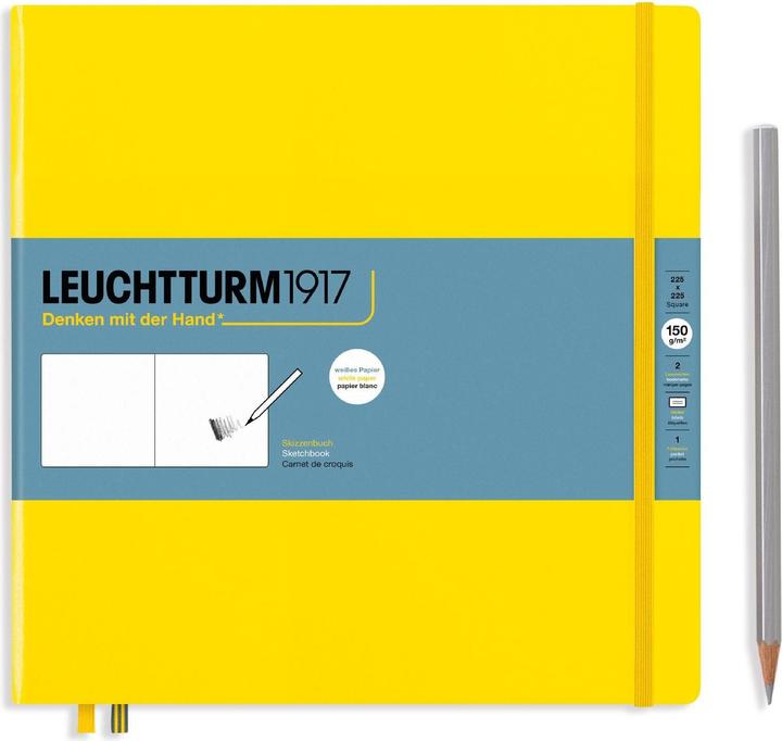 Leuchtturm1917 Skizzenbuch (22.5 x 22.5 cm, Blanko, Harter Einband)