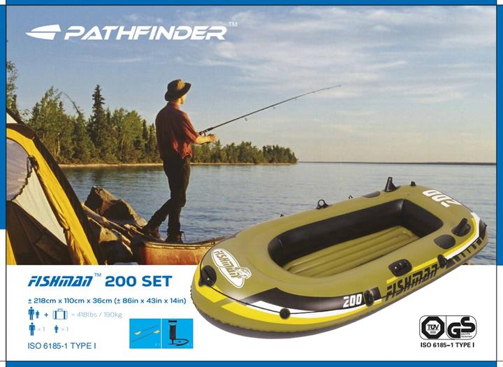 Productafbeelding Jilong Opblaasboot Fishman 200 (218 cm, 2 pers.)