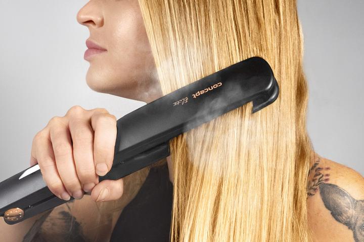 Produktbild Concept VZ6010 Haarstyling-Gerät Glätteisen Dampf Schwarz Bronze 54 W 2 5 m (Dampfglätteisen)