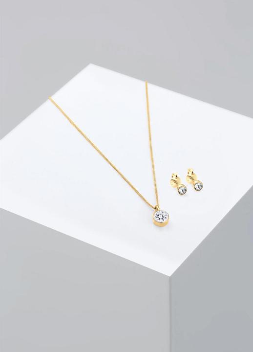 Produktbild Elli SolitÃ¤r-Kette, SolitÃ¤r-Ohrring (925 Sterling Silber)
