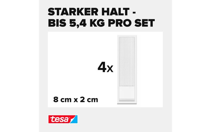 Actual product image tesa Powerstrips Click - Adhesive pads (120 mm, 5.40 kg)