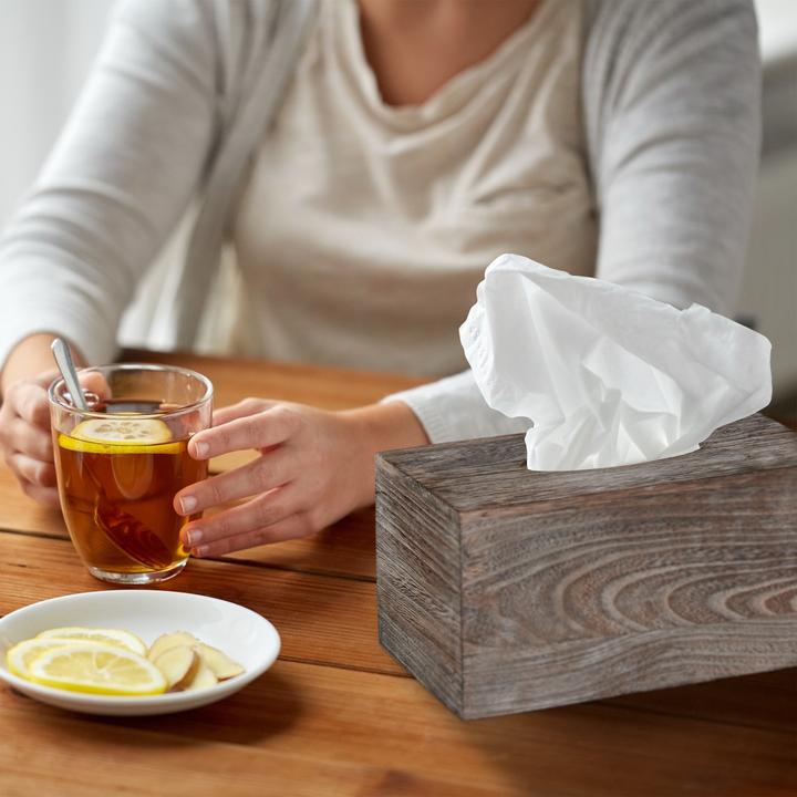 Actual product image Relaxdays Shabby Tissue Box Cover