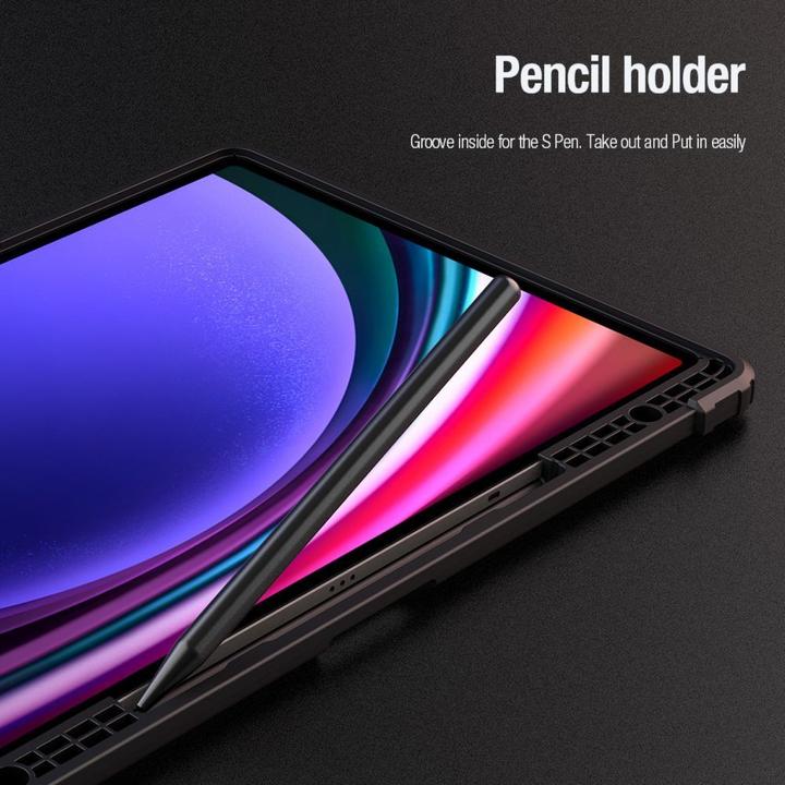 Produktbild Nillkin Bumper Leather Case Pro Hülle für Samsung Galaxy Tab S9 Ultra – Schwarz (Samsung Galaxy Tab S10 Ultra)