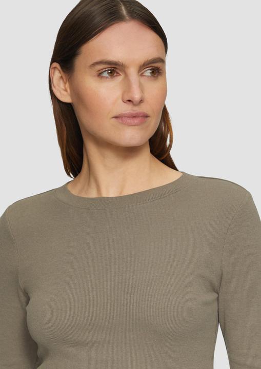 Immagine prodotto S.Oliver T-Shirt Geripptes Langarmshirt im Slim Fit (46)