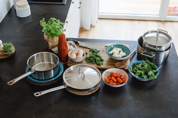 Actual product image Mäser Professional (32 cm, Frying pan, Stainless steel)